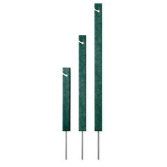 12" Recycled Plastic Square Rope Stake With Spike-Black SG37875